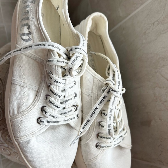 Juicy Couture Women's White Sneakers - Picture 2 of 8